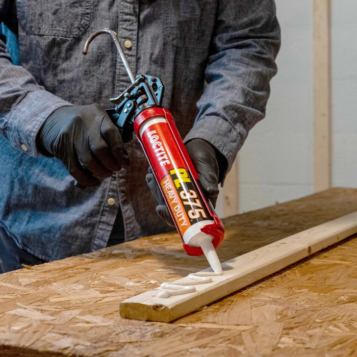 Loctite PL375 VOC Heavy Duty Construction Adhesive, Versatile Construction Glue for Wood, Fiberboard, Drywall & More, 10 fl oz Cartridge (Pack of 1)