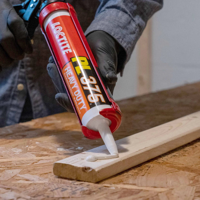 Loctite PL375 VOC Heavy Duty Construction Adhesive, 10 fl oz Cartridge (Pack of 12)