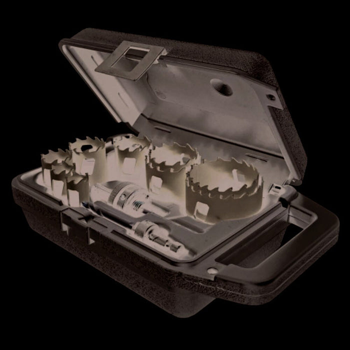 MK Morse MHSTK100 11 piece, Carbide Tipped Hole Saw, General Purpose, Maintenance Kit