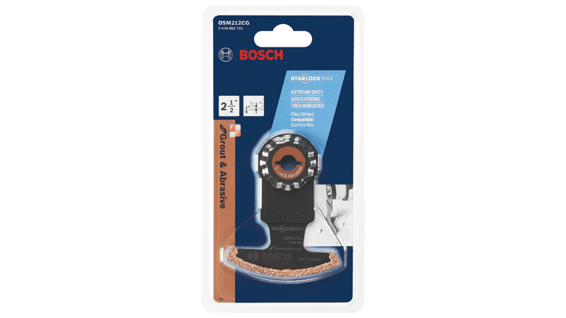 Bosch (OSM212CG) 2-1/2 In. StarlockMax Oscillating Multi Tool Carbide Grit Segmented Saw Blade