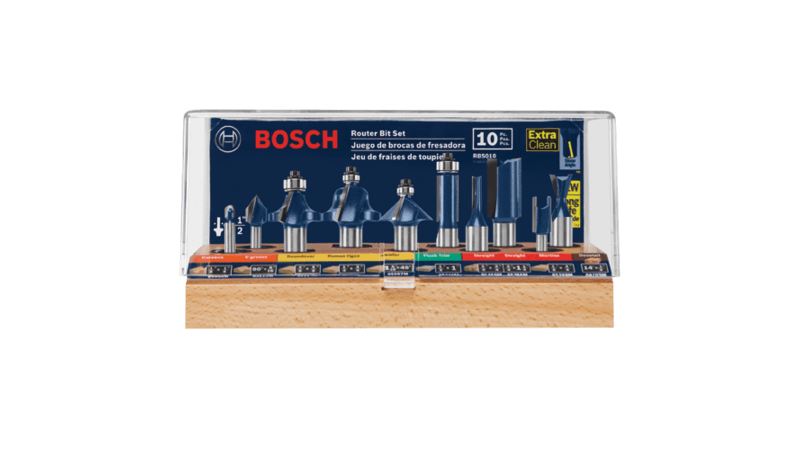 Bosch 10 pc. All-Purpose Router Bit Set