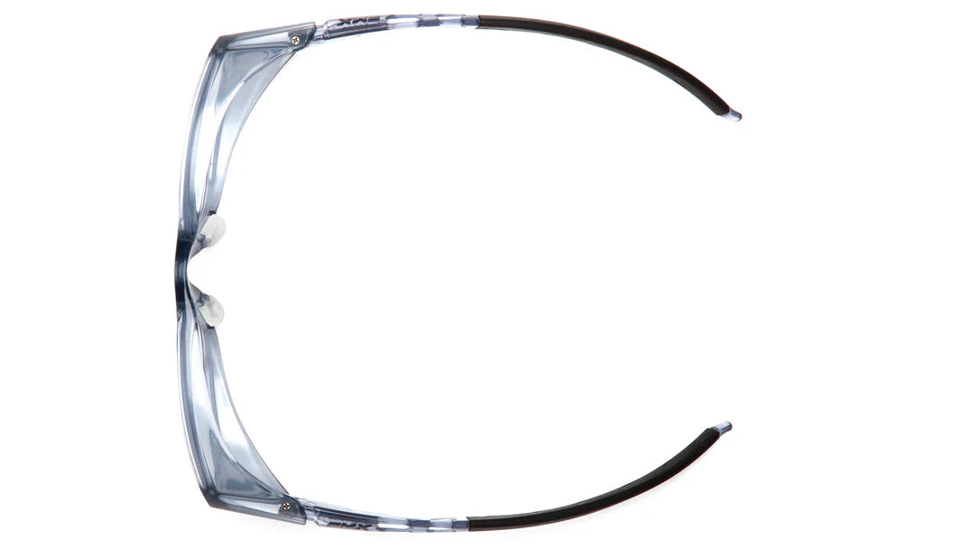 Pyramex Safety Emerge Plus Full Readers - Clear Lens 1.5 |Translucent Gray Frame