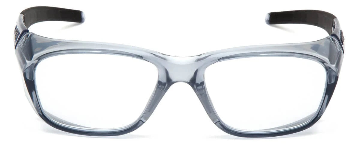 Pyramex Safety Emerge Plus Safety Reader Glasses - 2.5 Clear Lens | Translucent Gray Frame