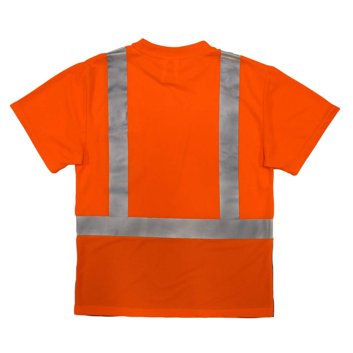 Radians Type R Class 2 Short Sleeve Black Bottom T-Shirt (Hi-Vis Orange)