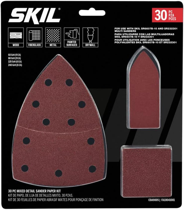 SKIL 30-Piece Mixed Detail Sandpaper Kit