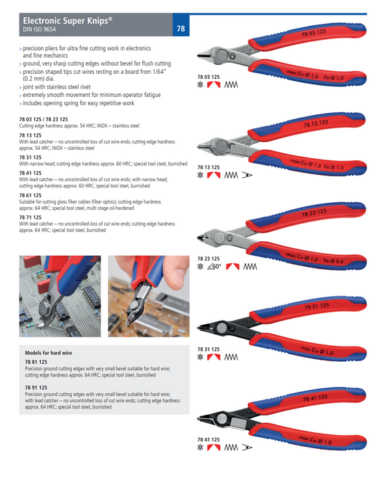 KNIPEX 5" Electronics Super Knips