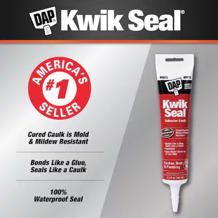 DAP 18001 White Kwik-Seal All-Purpose Caulk