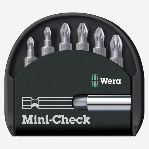 Wera Tools 05056296001 Pozidriv Mini-Check PZ Sheet Metal Bit Set