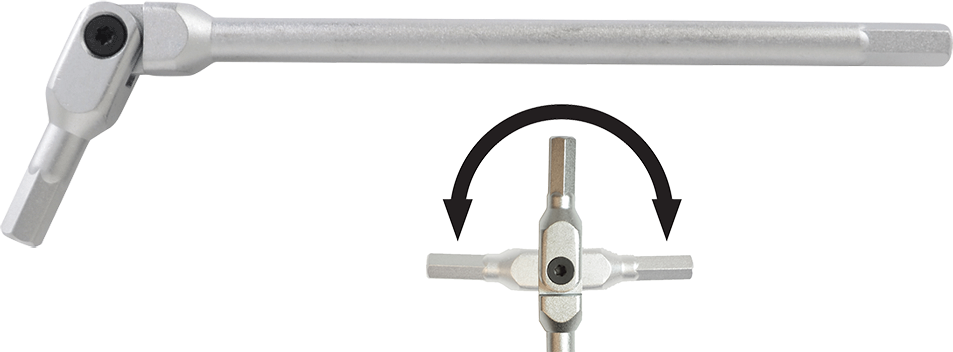 Bondhus HP6-IC-10 HEX-PRO Pivot Head 6 Piece Wrench Set, Incl Sizes: 3, 4, 5, 6, 8 & 10mm
