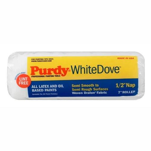 Purdy 140670073 7" x 1/2" Nap, White Dove Roller Cover, Dralon