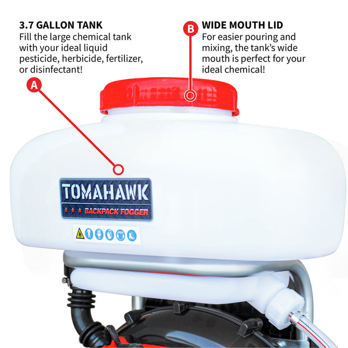 Tomahawk (TMD14-2) 3.7 Gal Backpack Mosquito Fogger Leaf Blower for Pest Control