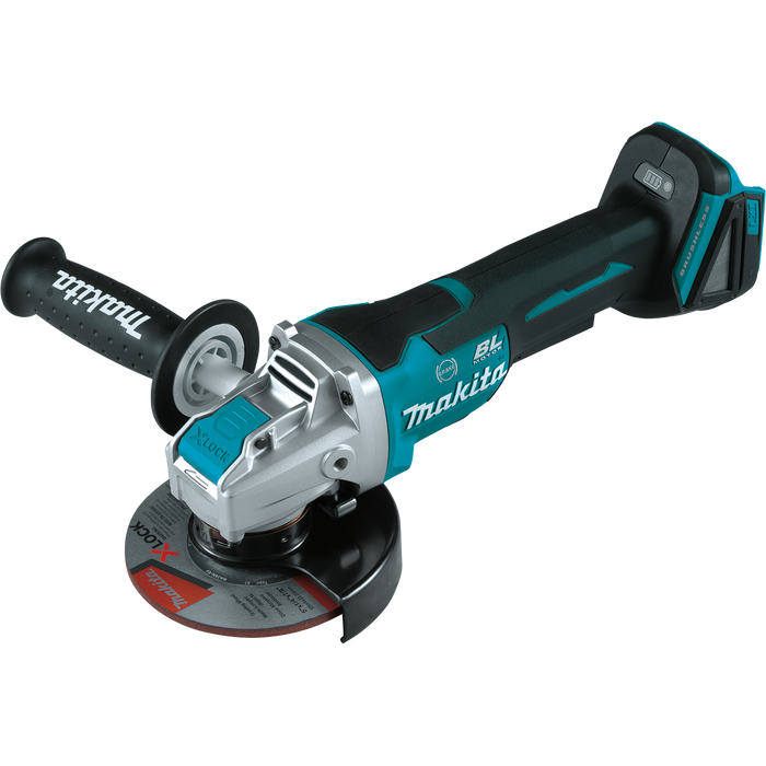 Makita 18V LXT Lithium-Ion Brushless Cordless 4-1/2 In. / 5 In. Paddle Switch X-LOCK Angle Grinder (Bare Tool)