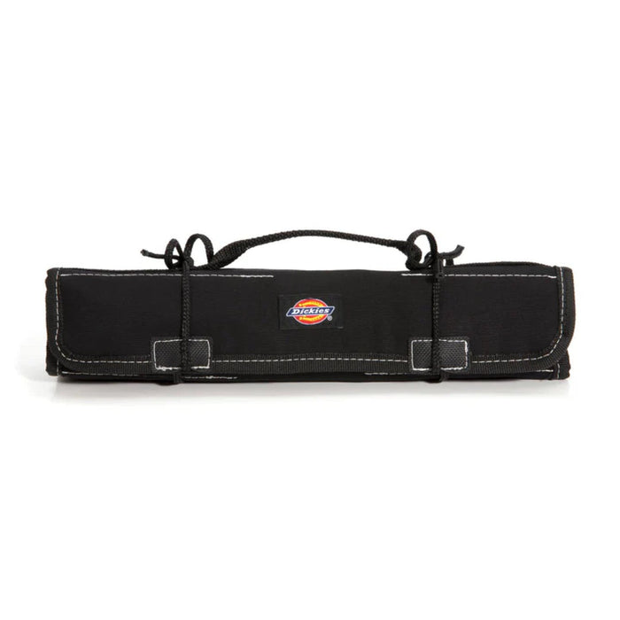 Dickies 57060 Large Wrench/Screwdriver Organizer Roll for Mechanics, 23 Tool Pockets, Durable Canvas Construction, 26 in. x 14.25 in. Unrolled, Black