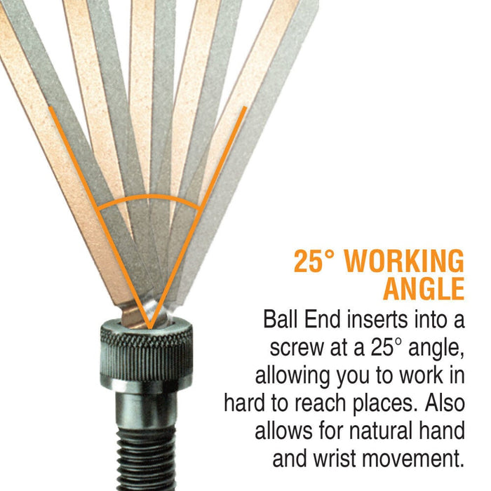Bondhus 69600 Ball End DoublePK L-Wrench Set with ColorGuard, 22 Piece