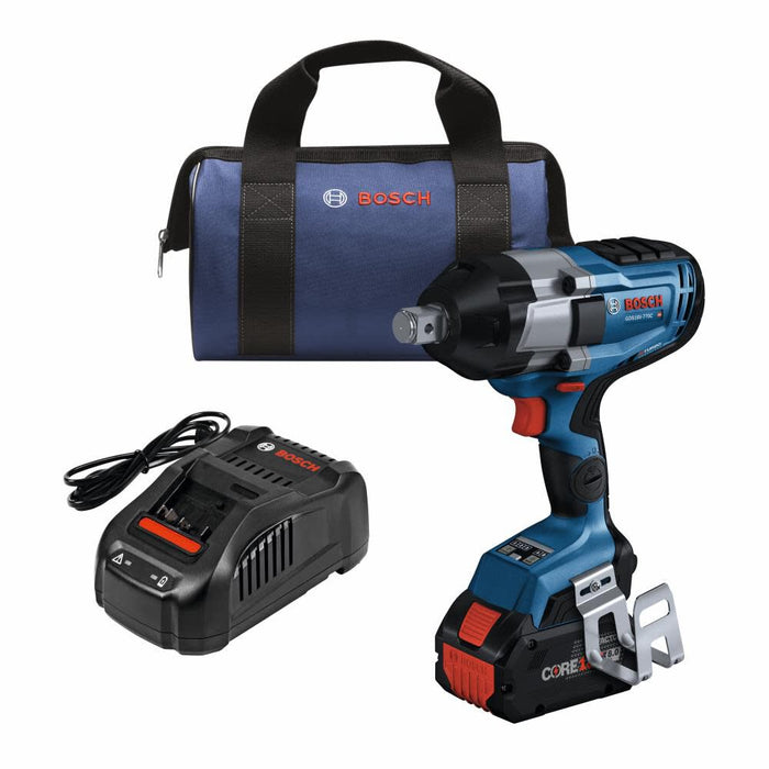 Bosch PROFACTOR️ 18V Connected 3/4 In. Impact Wrench Combo Kit with Friction Ring & Thru-Hole
