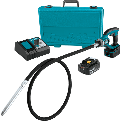 Makita XRV02T 18V LXT Lithium-Ion Cordless 8' Concrete Vibrator Kit (5.0Ah)