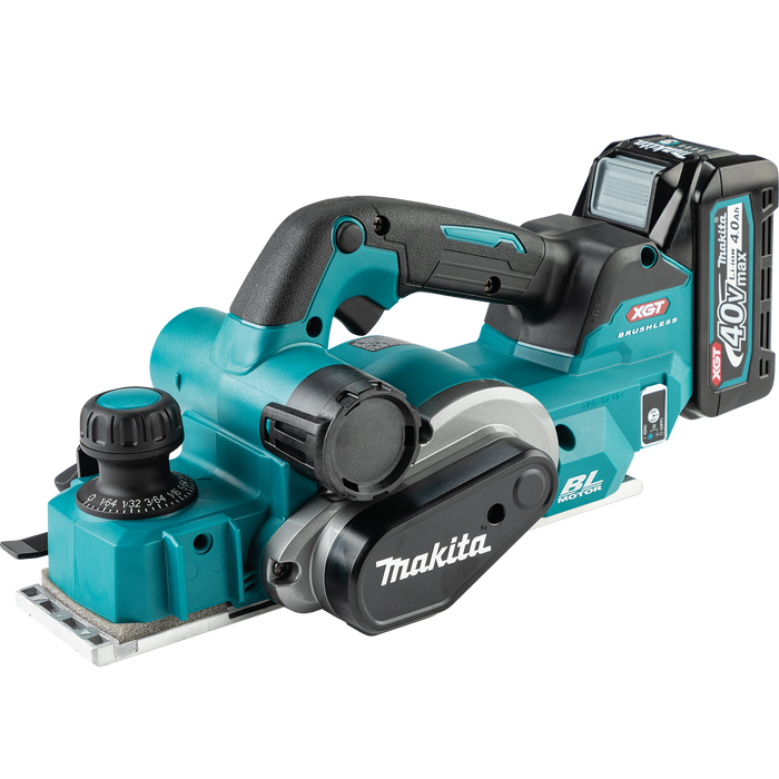 Makita (GPK01M1) 40V max XGT Brushless Cordless 3‑1/4" Planer Kit, AWS Capable (4.0Ah)