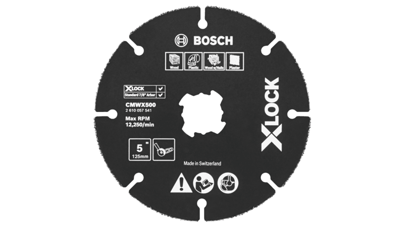 Bosch (CMWX500) 5 In. X-LOCK Carbide Multi-Wheel