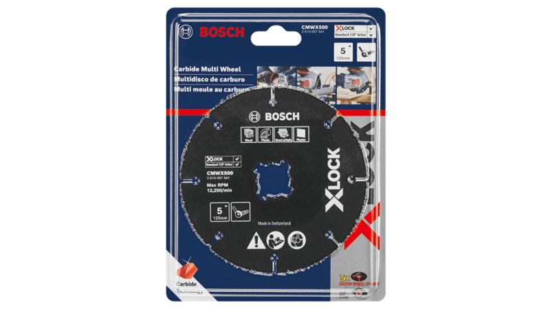 Bosch (CMWX500) 5 In. X-LOCK Carbide Multi-Wheel