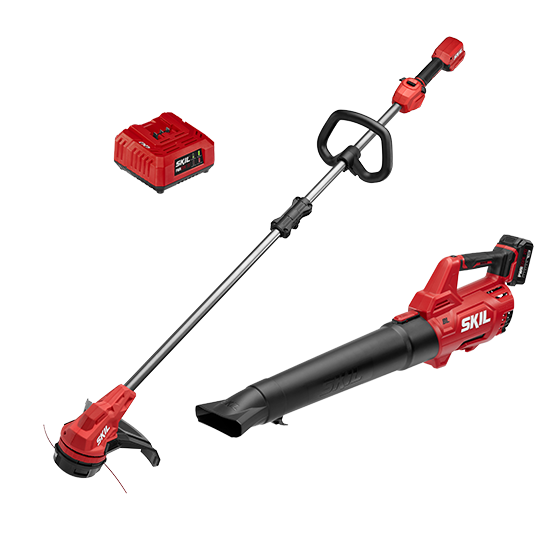 SKIL PWR CORE 20V 13 In. String Trimmer and Leaf Blower Kit