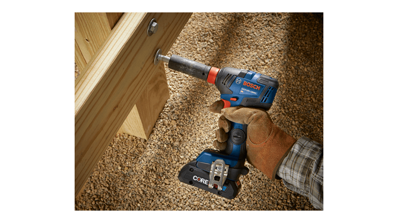 BOSCH 18V EC Brushless 1/4 In. and 1/2 In. Two-in-One Bit/Socket Impact Driver Kit with 2.0 Ah SlimPack Battery