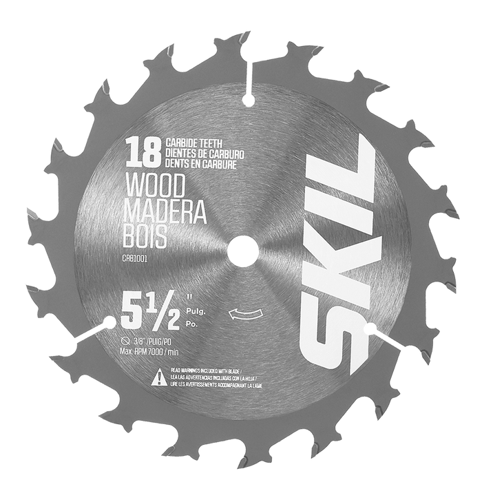 SKIL 5-1/2 In. x 18-Tooth Carbide Tipped Circular Saw Blade
