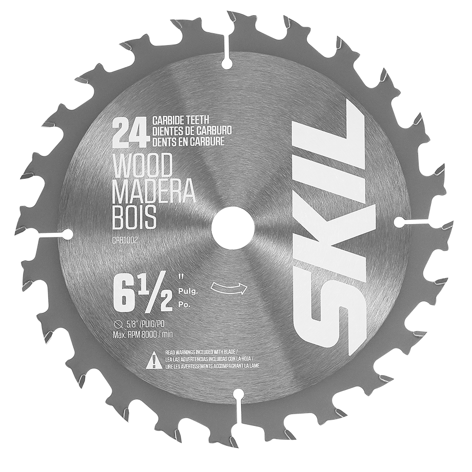 SKIL 6-1/2 In. x 24-Tooth Carbide Tipped Circular Saw Blade ...