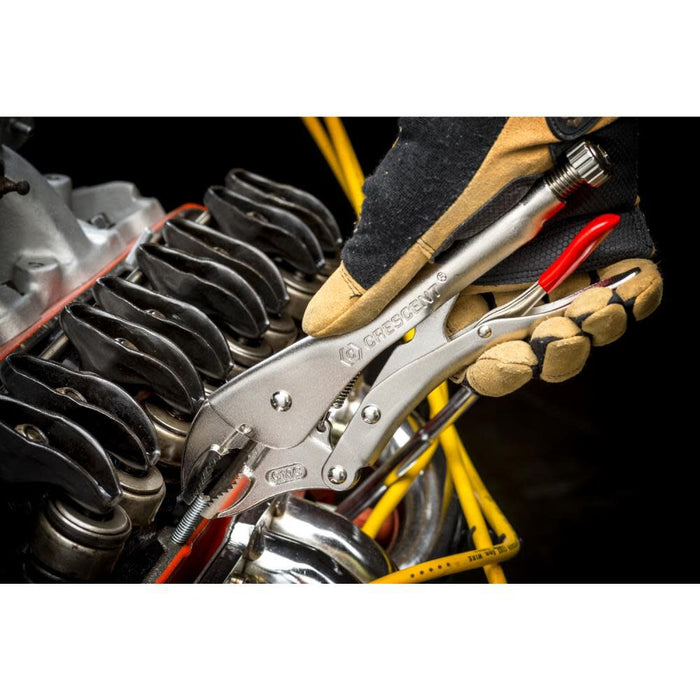 Crescent 3 Piece Curved Jaw Locking Pliers with Wire Cutter Set - CLP3SETN-08