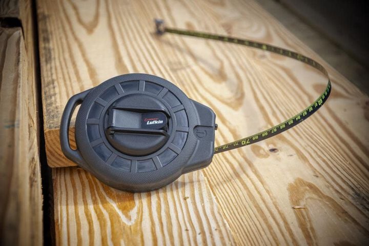 Crescent ST100B-07 3/8" x 100' NITE EYE Steel Construction Long Tape