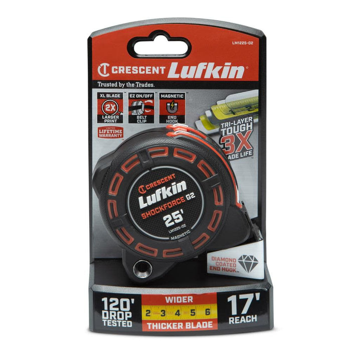 Crescent Shockforce G2 Magnetic Tape Measure 1 1/4in x 25'