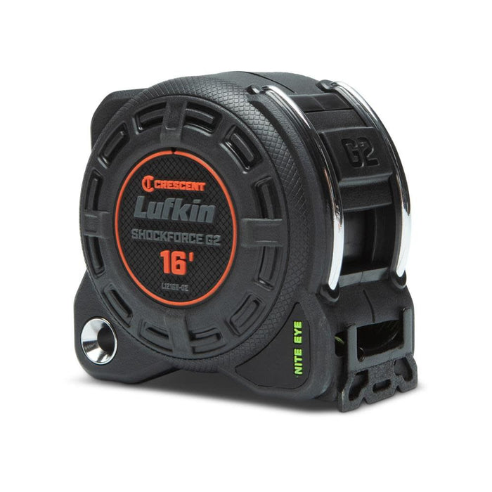 Crescent Lufkin Shockforce G2 16-ft Nite Eye, Magnetic Tape Measure LM1216B-02