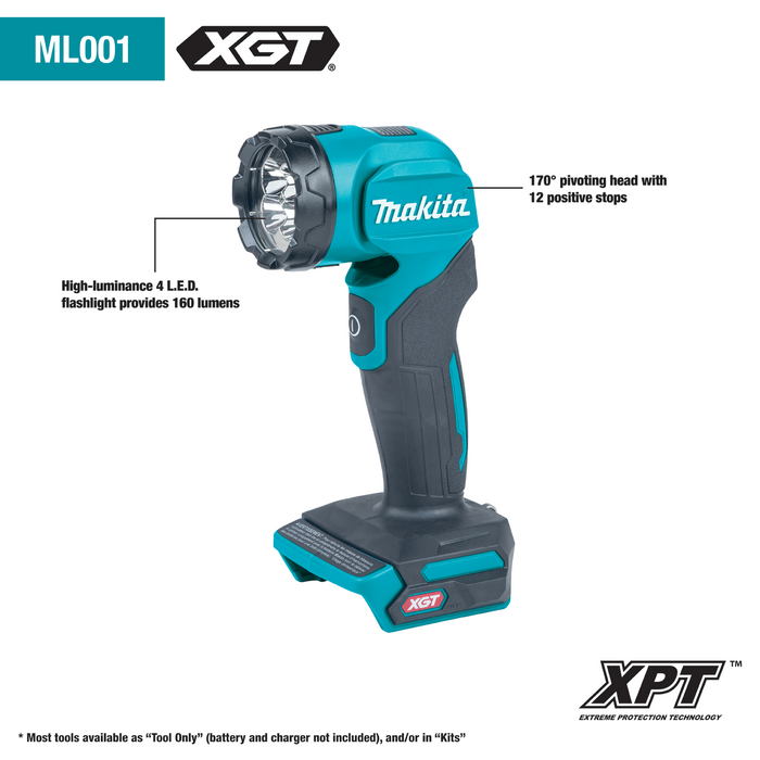 Makita GT500M 40V max XGT Brushless Cordless 5‑Pc. Combo Kit (4.0Ah)