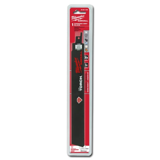 Milwaukee 48-00-1450 SAWZALL THE TORCH Diamond Grit Blade, 9"