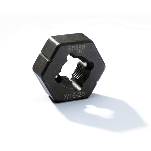 Steelman 60380 7/16-20 SAE Split Die Thread Chaser, Indexing Pins, Steel, Repairs Threads on Wheel Studs and Bolts