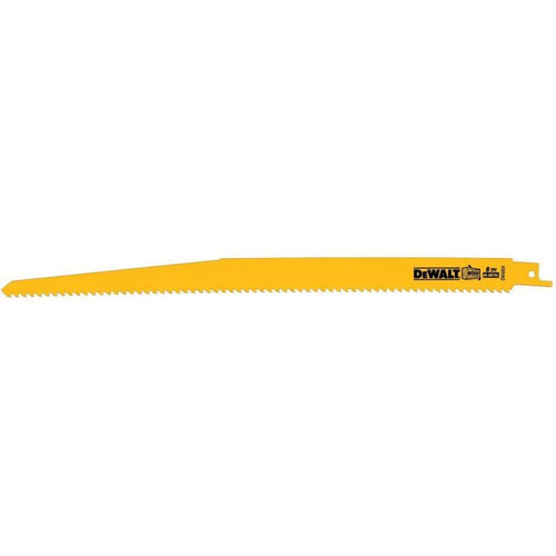 DEWALT DW4804 Taper Back Bi-Metal Reciprocating Saw Blade, 6 TPI, 12"