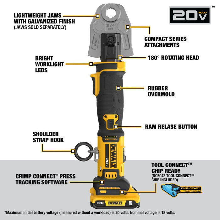 DeWALT 20V Compact Press Tool Kit