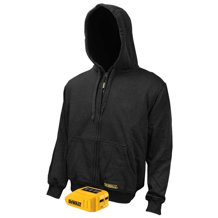Dchj DEWALT (DCHJ067B-L) 20V/12V MAX Bare Hooded Heated Jacket, Black, Larg ...