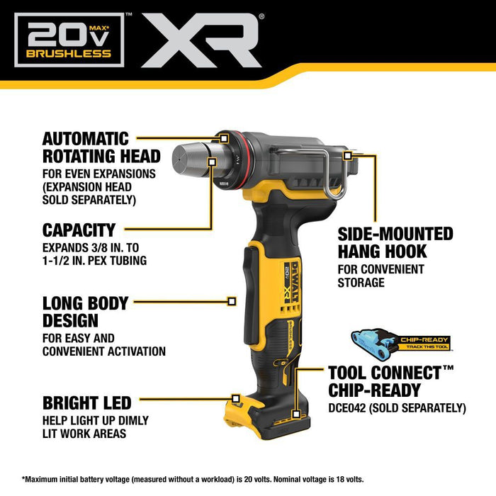 DEWALT 20V MAX XR 1-1/2 In. PEX Expander (Bare Tool)