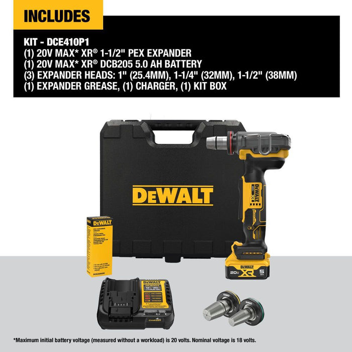 DeWALT 20V Max XR 1-1/2 In. PEX Expander Kit