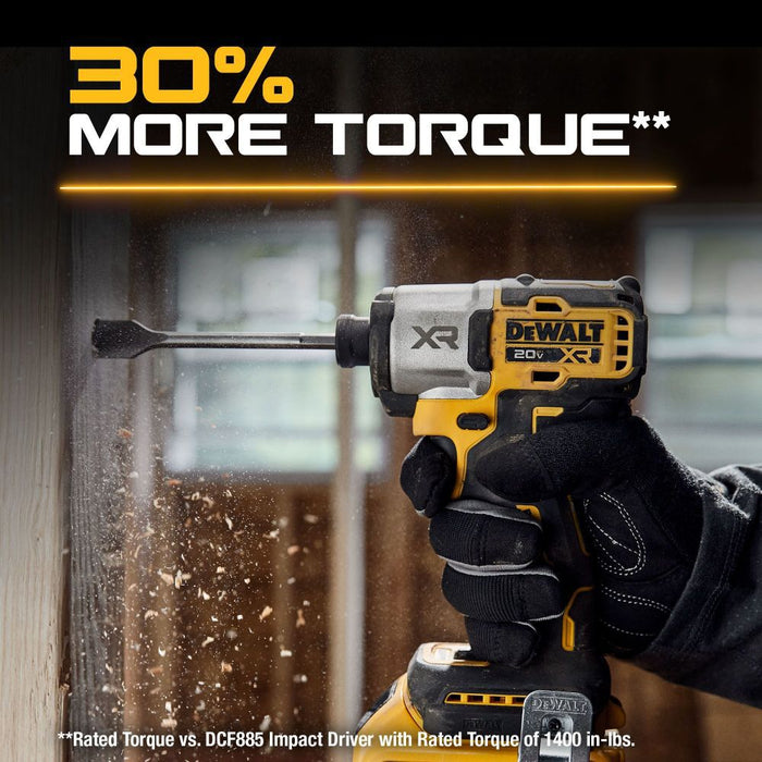 DeWALT 20V DCF845D1E1 MAX XR 1/4 In. Impact Driver Kit