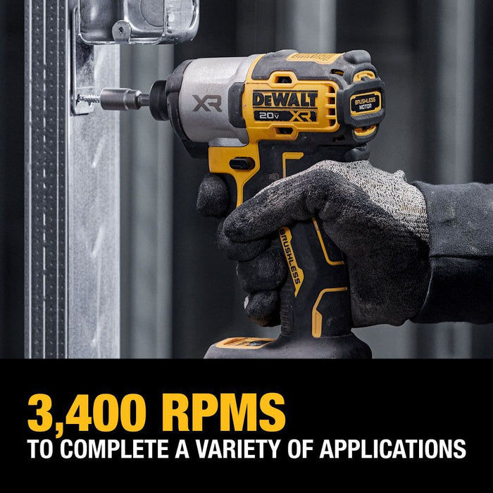 Dcf845 DeWALT 20V DCF845P1 MAX XR 1/4 In. Impact Driver Kit — Contractor Tool ...