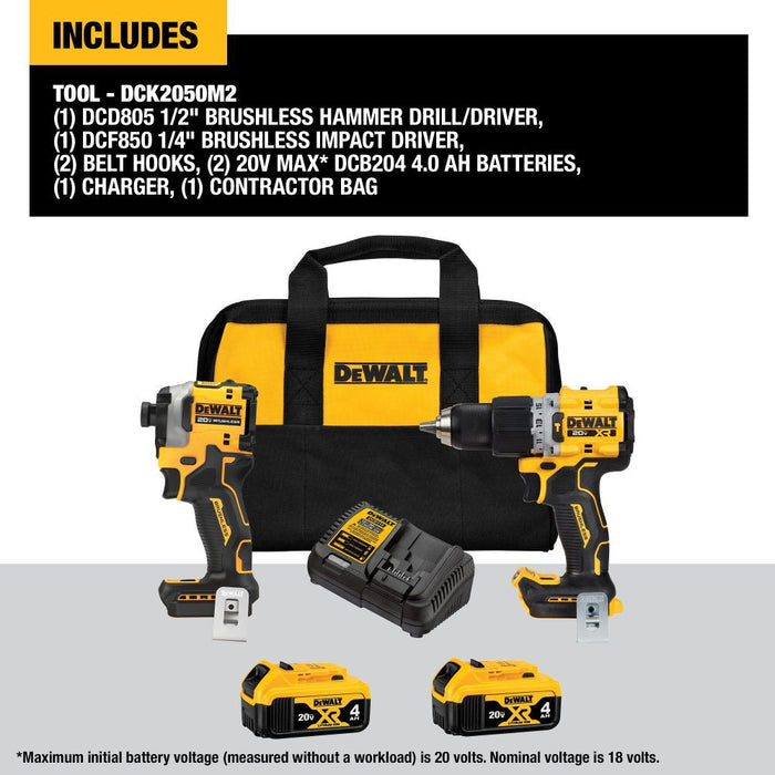 DeWALT 20V MAX XR 2-Tool Combo Kit