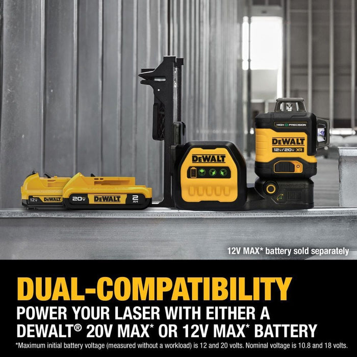 DeWALT DCLE34033D1 20V MAX XR 3x 360 High Precision Green Laser Level