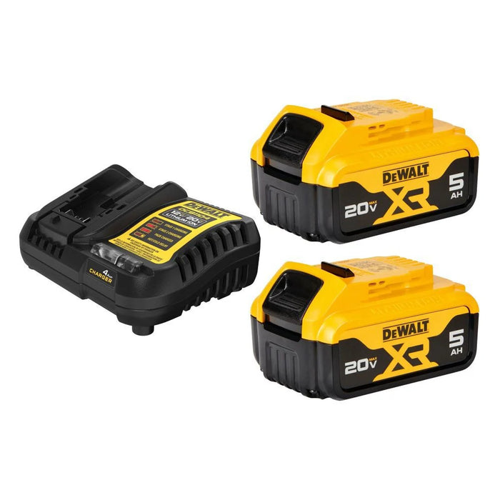 DEWALT 20V (DCB205-2C) MAX XR Premium Lithium-Ion 5Ah Starter Kit