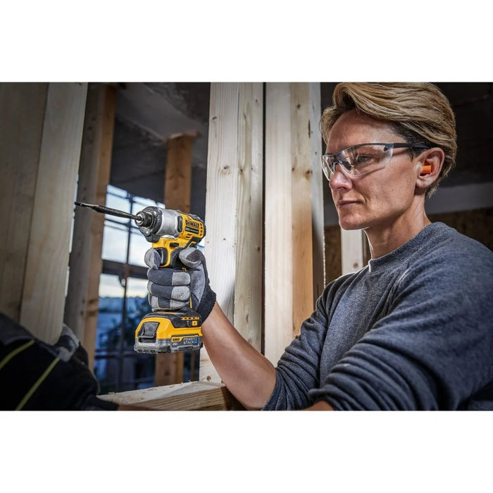 DeWALT DCF850E1 ATOMIC Brushless Cordless 1/4 In. 3-Speed Impact Driver with POWERSTACK Compact Battery