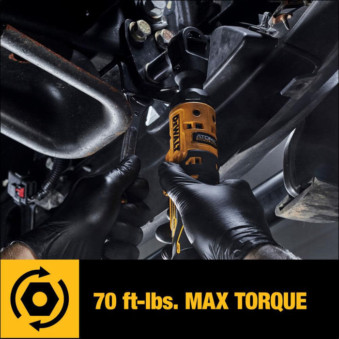 DeWALT ATOMIC COMPACT SERIES 20V MAX 1/2 In. Ratchet (Bare Tool)