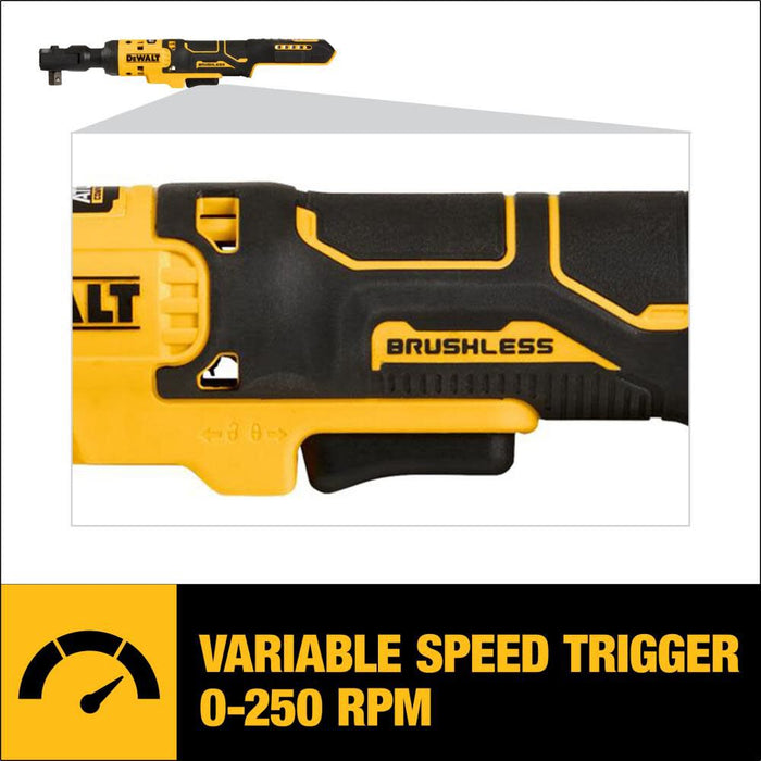 DeWALT ATOMIC COMPACT SERIES 20V MAX 1/2 In. Ratchet (Bare Tool)