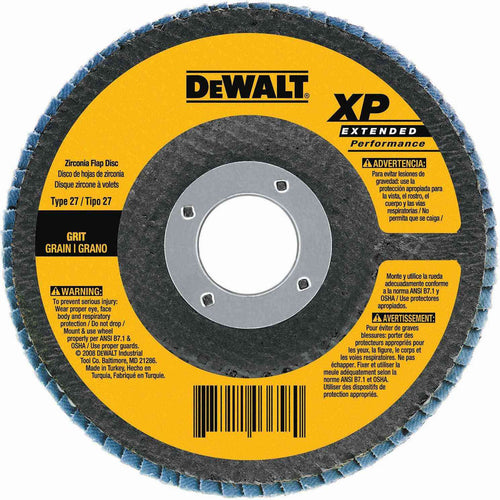 DEWALT DW8358 4-1/2-Inch by 7/8-Inch-11 80 Grit Type 27 Flap Disc