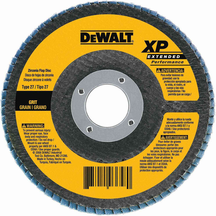 DEWALT DW8358 4-1/2-Inch by 7/8-Inch-11 80 Grit Type 27 Flap Disc