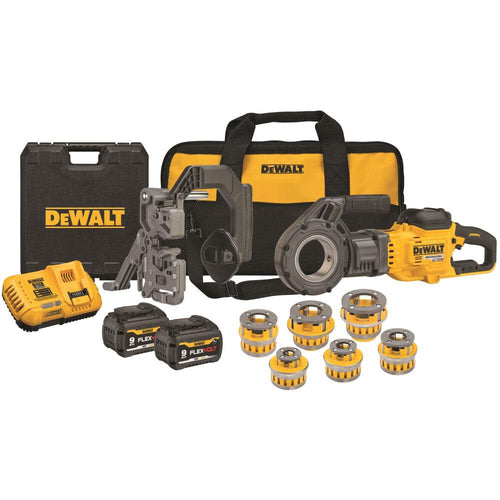 DeWALT 60V MAX FlexVolt Cordless Pipe Threader Kit with Die Heads